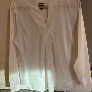 Talbots Classic White Blouse